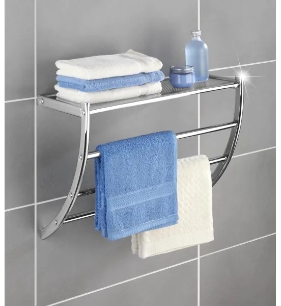 WENKO 15578100 - Stojan na uteráky PESCARA 56x46 cm lesklý chróm