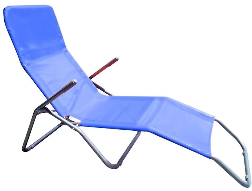Záhradné ležadlo D-054 modré