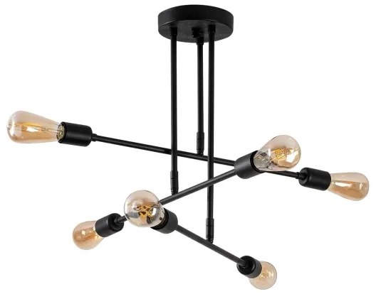 Luster na tyči FLOWER 6xE27/40W/230V