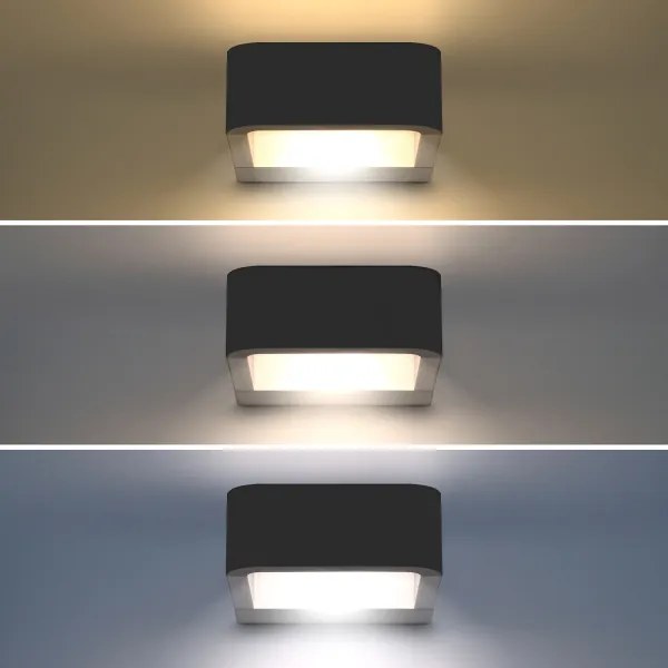 Brilagi - LED Vonkajšie svietidlo BARI LED/7W/230V 3000/4000/6000K antracit IP54