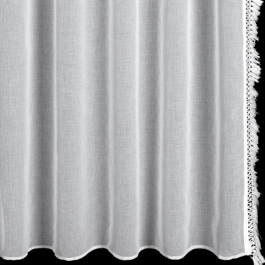 ZÁCLONA NA PÁSKE KIRA3, SADA 2KS 140X270 CM BIELA