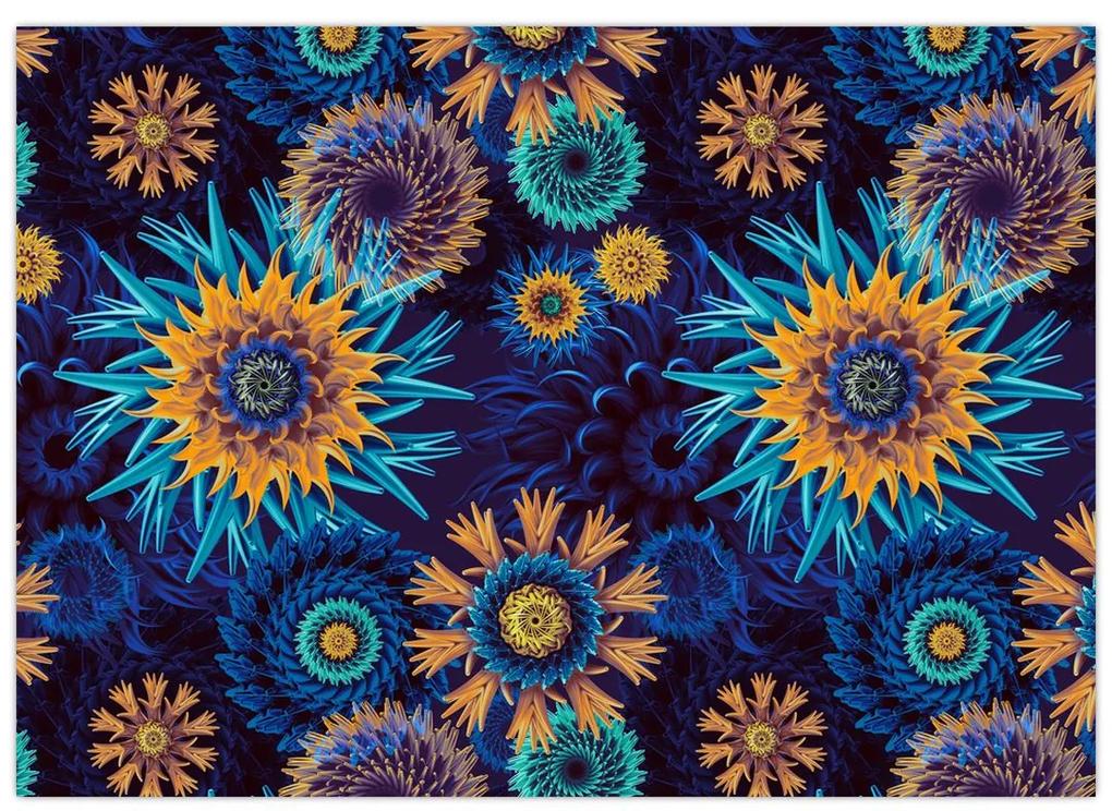 Obraz - 3D kvety (70x50 cm)