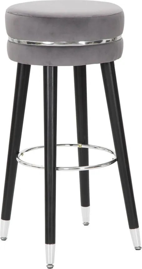 Sivá čalúnená barová stolička (výška sedadla 74 cm) Paris – Mauro Ferretti