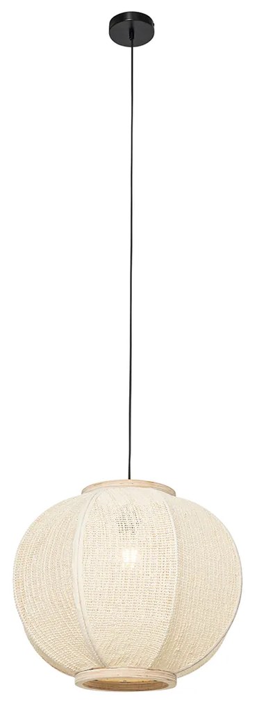 Orientálne závesné svietidlo prírodné 48 cm - Rob