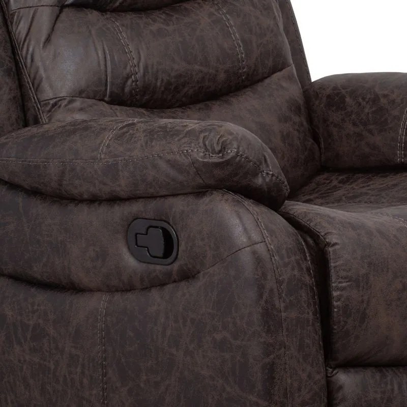 TV-4086 BR,  Elegantné kreslo v hnedej látke