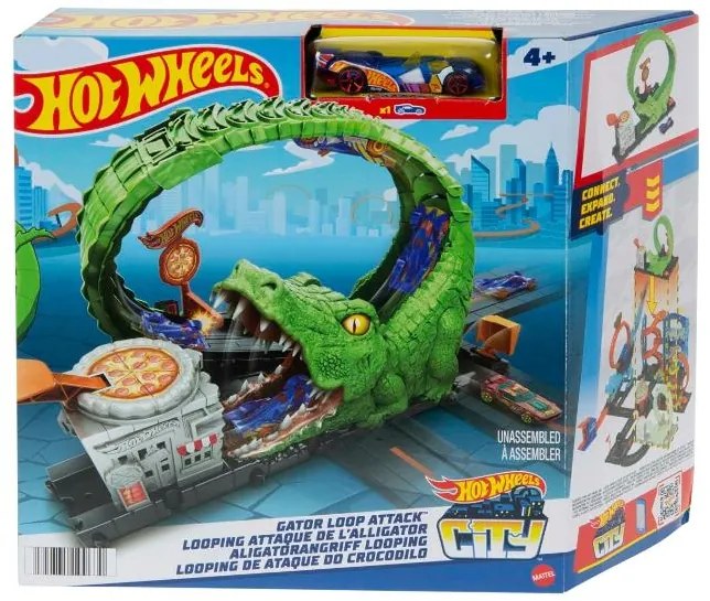 Hot Wheels City Hracia súprava Nemesis (Hkx39 Útok krokodíla)  (100382067)