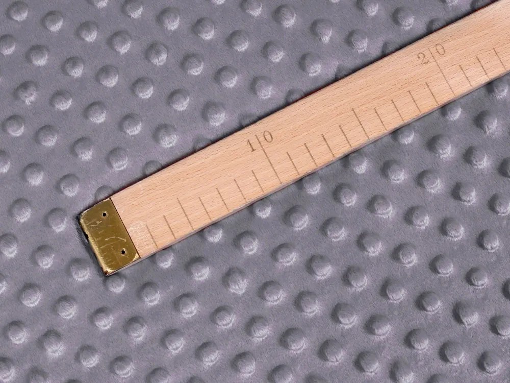 Biante Detská obliečka na vankúš Minky 3D bodky MKP-004 Tmavo sivá 30 x 50 cm