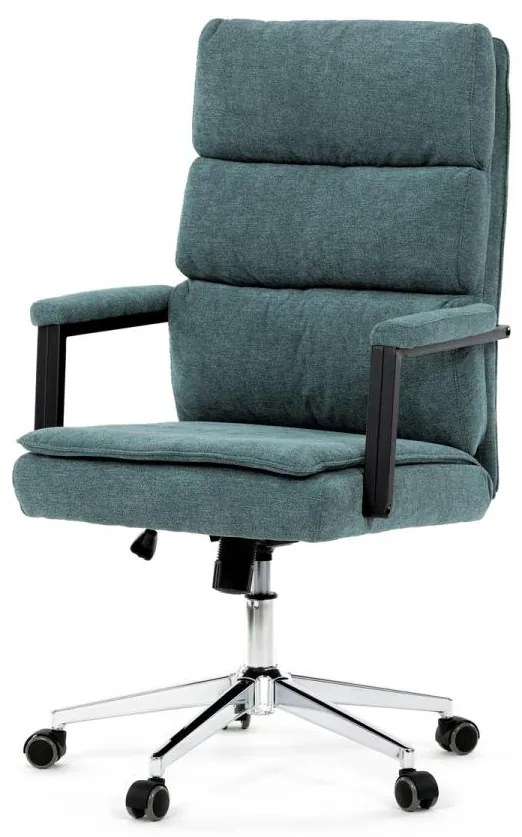 Kancelářská židle, houpací mechanismus, zelená látka, KA-D8204 GRN2