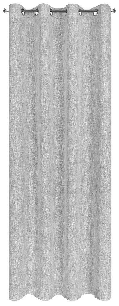 ZÁVES NA KRÚŽKOCH AGNES 140X250 CM STRIEBORNÁ