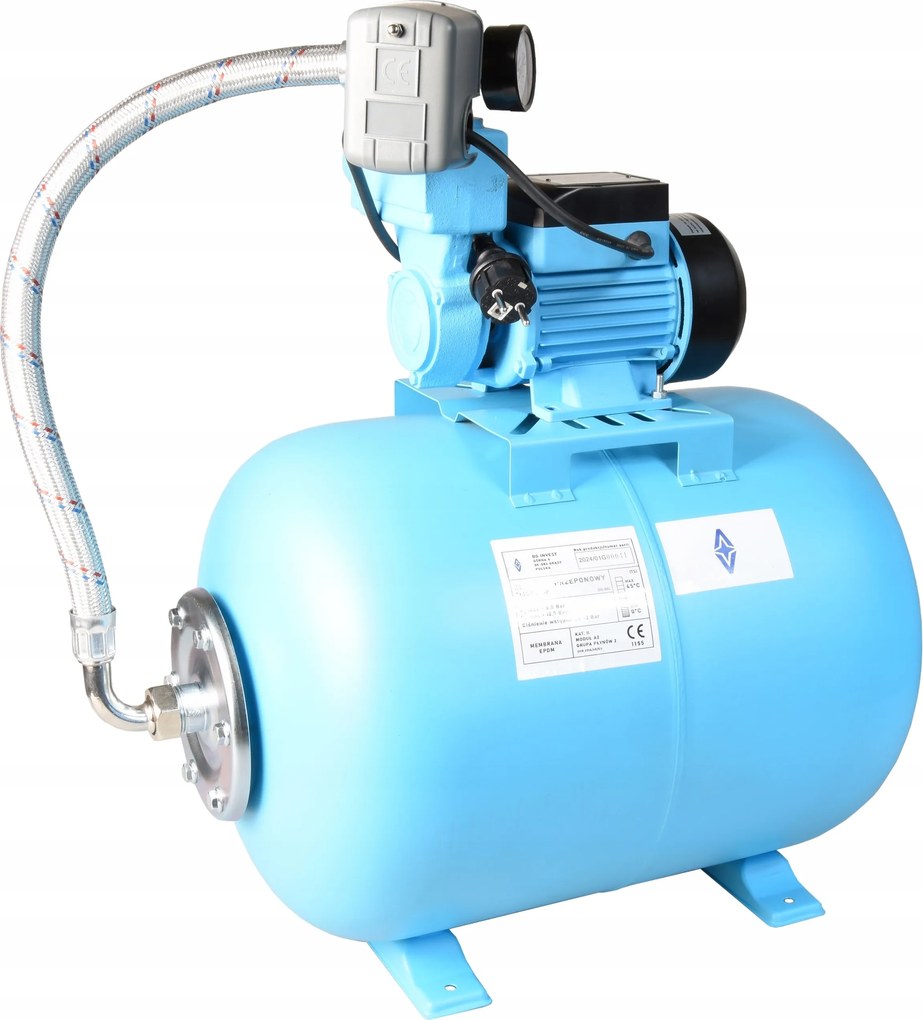 Hydrofor 50 L Nádrž Na Vodu Hydroforová Pumpa Wz 250P Kompletná Sada