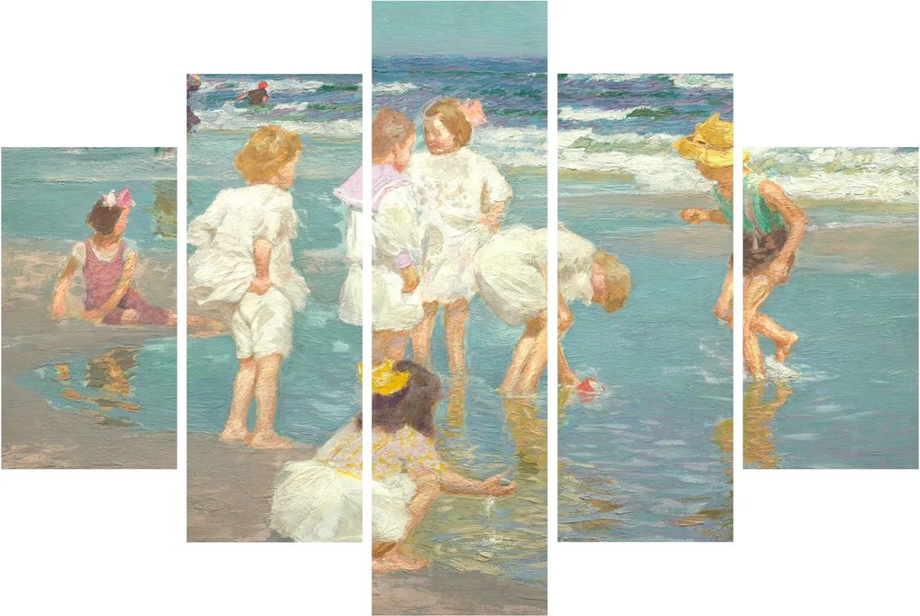 Obraz - Edward Henry Potthast, A Holiday, reprodukcia (150x105 cm)