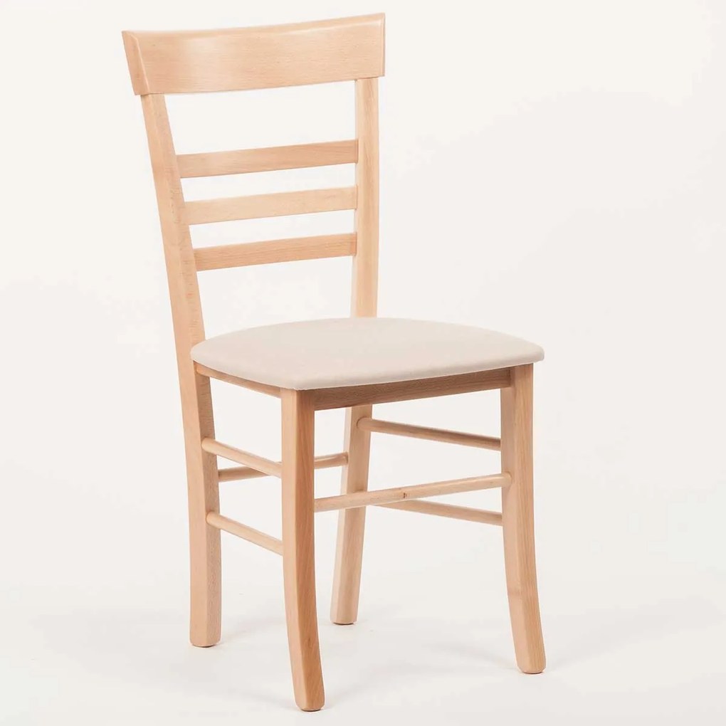 Stima Stolička SIENA s čalúneným sedákom Vyberte odtieň ->: Tmavo hnedá, Vyberte látku ->: LUX Jeans 33