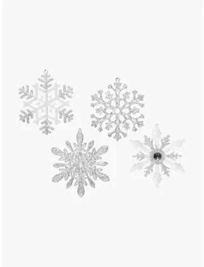 Súprava ozdôb na stromček Snowflakes, 4 diely