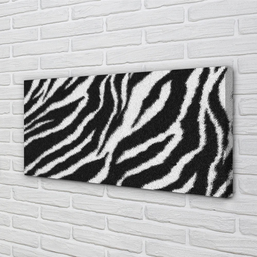 Obraz na plátne zebra fur 125x50 cm