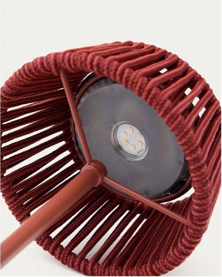 LED stolové/prenosné solárne vonkajšie svietidlo ø 11 cm Aldet – Kave Home