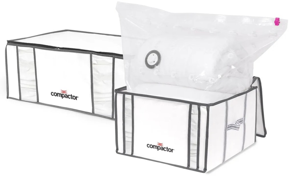Compactor Súprava vákuových úložných boxov Life 1x M 125 l, 1x XXL 210 l, 2 ks