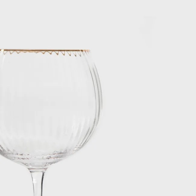 Pohár LYNN na stopke so zlatým okrajom 719721