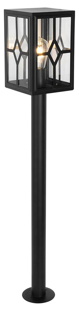Klasická vonkajšia stojaca lampa čierna 100 cm IP44 - Dover