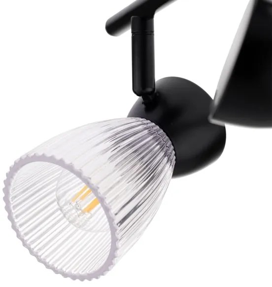 Bodové svietidlo BEST 2xE14/40W/230V čierna