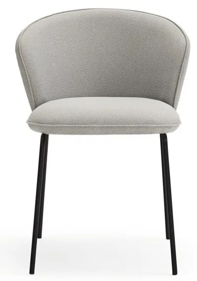 Svetlosivé čalúnené jedálenské kreslá v súprave 2 ks Add – Teulat