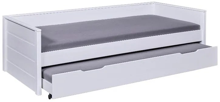 Inter Link Detská výsuvná posteľ Dream the Future, 90 x 200 cm (biela) (100394227)