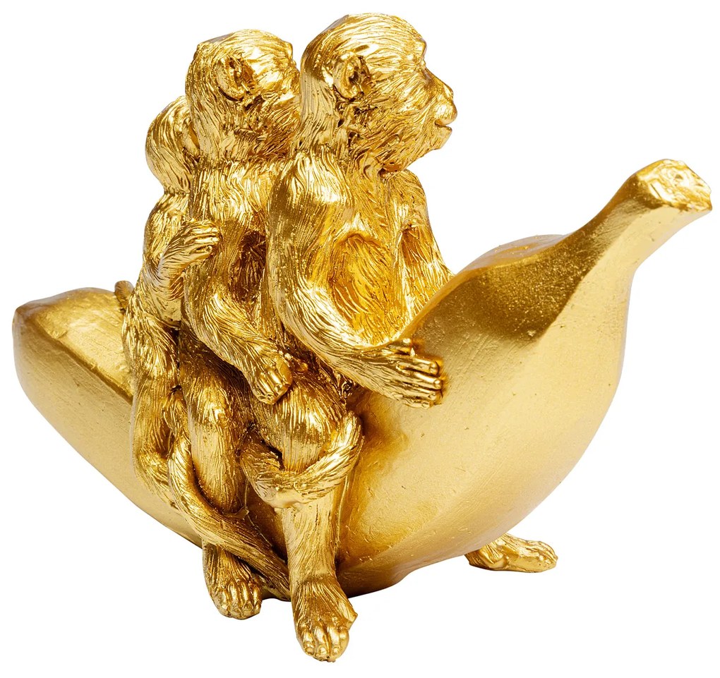 Banana Ride dekorácia zlatá 12 cm