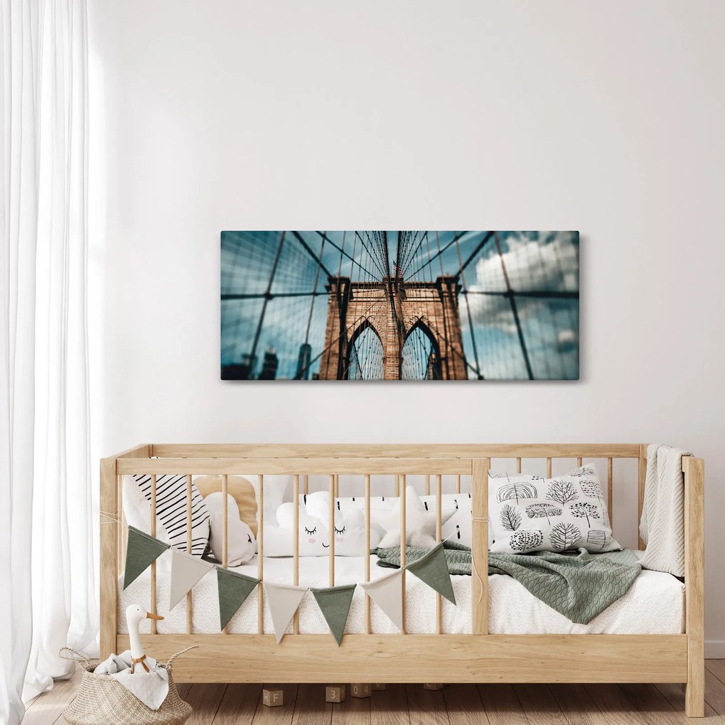 Obraz - Brooklynský most (120x50 cm)