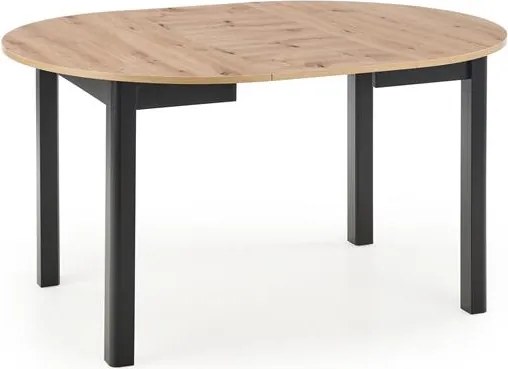 Rozkladací jedálenský stôl 102-142 cm Ralllon (čierna) (pre 4 6 osôb). Vlastná spoľahlivá doprava až k Vám domov. 1048881