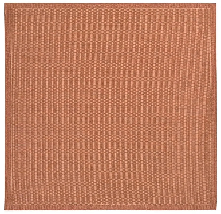 Oranžový vonkajší koberec Floorita Tatami, 200 x 200 cm