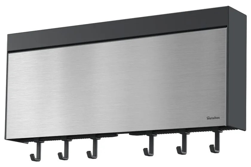 Nástenný držiak na kuchynské utierky a fólie Metaltex Tango Inox
