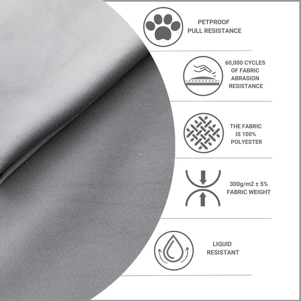 Sivá čalúnená dvojlôžková posteľ s úložným priestorom s roštom 160x200 cm Noto – Maison de Rêve