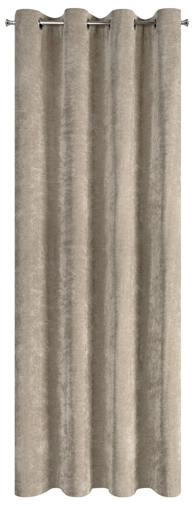 ZÁVES NA KRÚŽKOCH NILO 140X250 CM SVETLOHNEDÁ