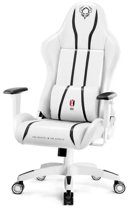 Herné kreslo Diablo X-One 2.0 Normal Size: bielo-čierne Diablochairs