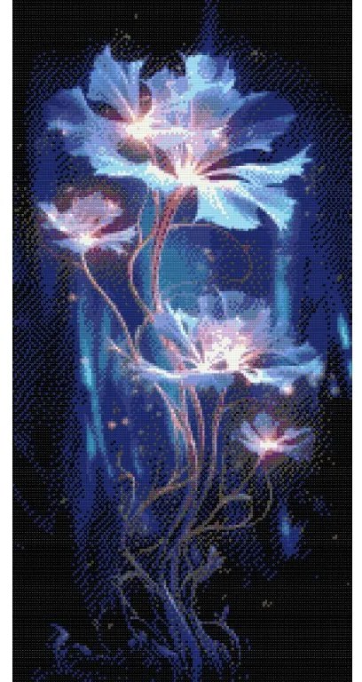 Gario Diamantové maľovanie Bájna rastlina Rozmery: 40 x 80 cm, Rámovanie: S vnútorným rámom, Diamanty: Okrúhle