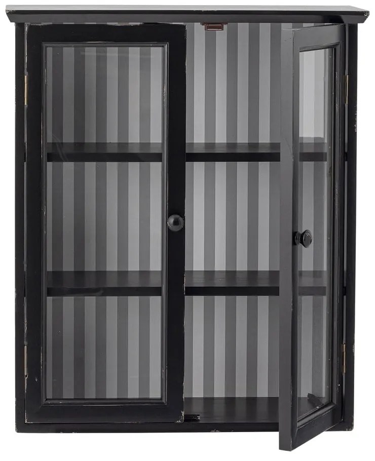 Čierna závesná vitrína z jedľového dreva 51,5x66,5x22,5 cm Hazem – Bloomingville
