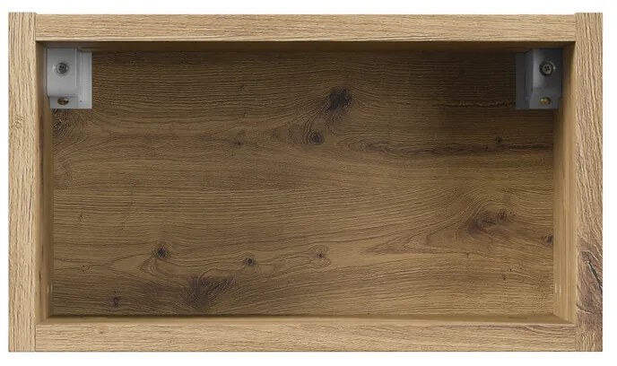 Vysoká závěsná koupelnová skříňka Bella Cashmere kašmírová/dub artisan