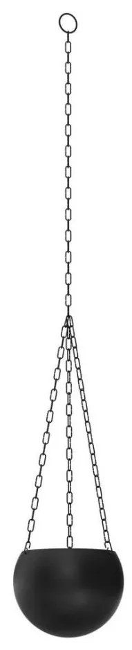 Závesný kvetináč 155x27 cm čierna