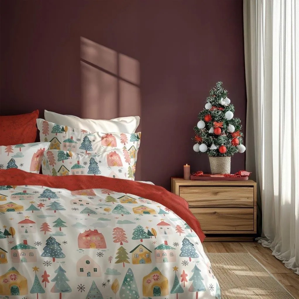Vianočná bavlnená posteľná bielizeň Scandic - výber z 9 prevedení