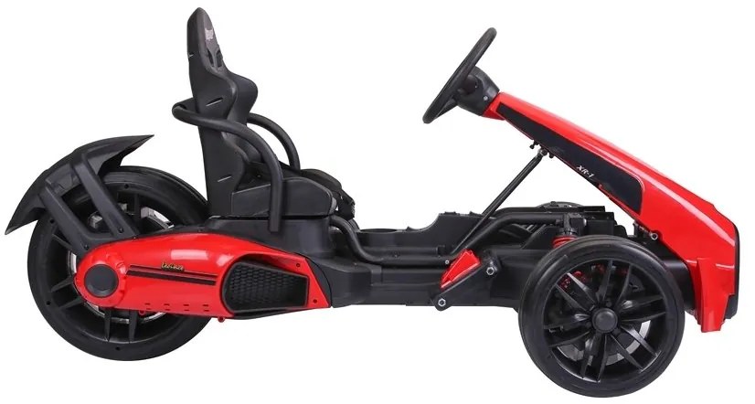 LEAN CARS ELEKTRICKÁ KÁRA - CH9939 - NELAKOVANÁ - ČERVENÁ 2x45W MOTOR - 12V7AhBATÉRIA - 2023