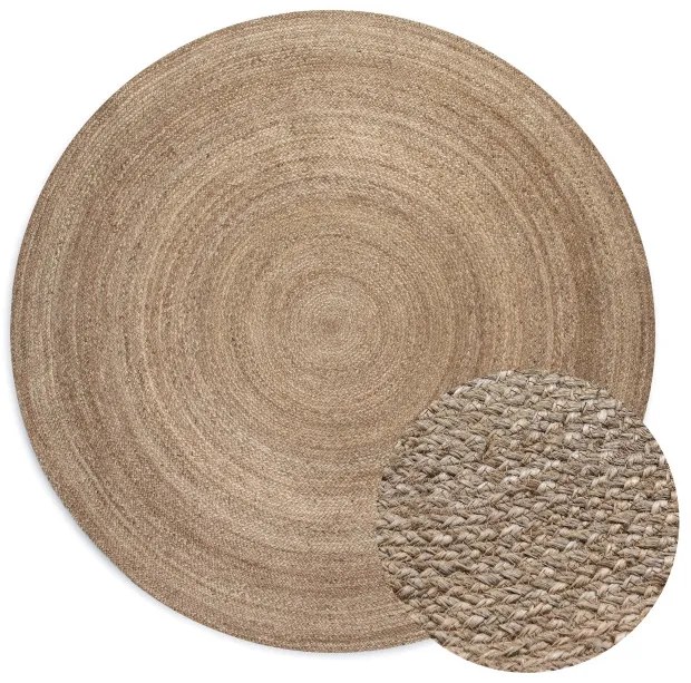 Koberec Hanse Home Jute Braided Rangpur sivý / hnedý