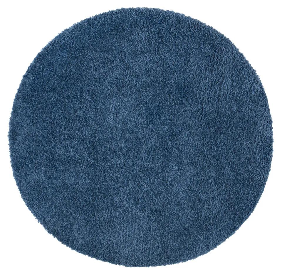Dekorstudio Shaggy okrúhly koberec CITY 500 modrý Priemer koberca: 160cm