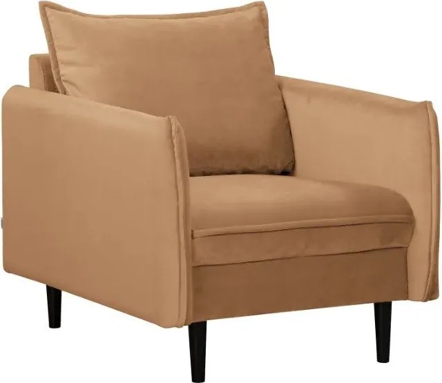 Hnedé zamatové kreslo Juli – Ropez