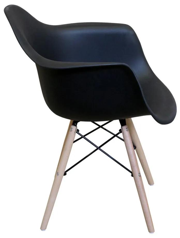 IDEA nábytok Jedálenská stolička DUO čierna