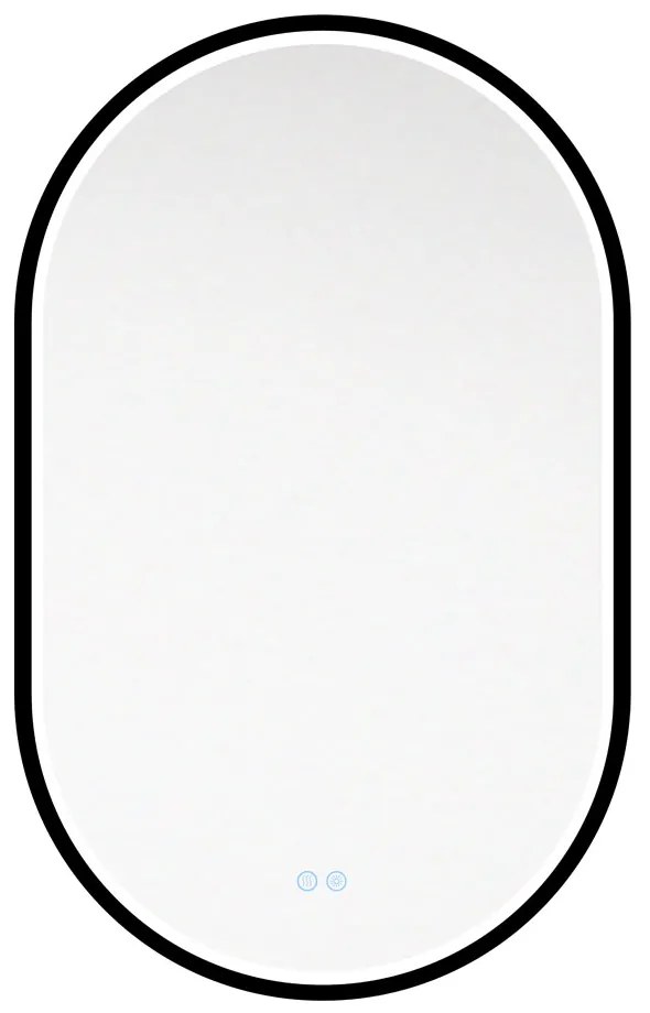 Mereo Mereo, Zrkadlo oválne 50x80 cm, LED osvetlenie, MER-CN170