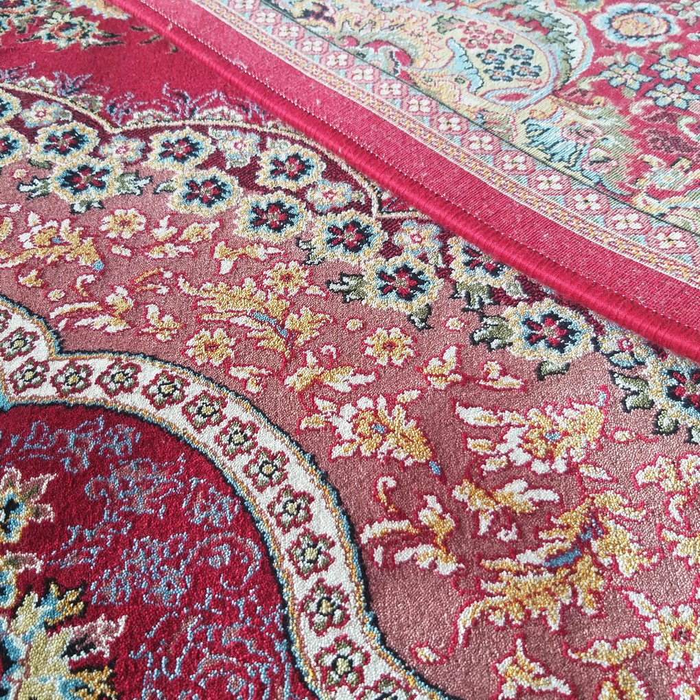 DY Prémiový koberec s exkluzívnym vzorom Pers 01 - červená Rozmer: 150x230 cm