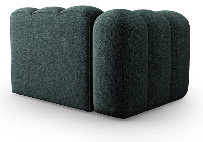 Tyrkysovomodrý modul pohovky (ľavý roh) Lupine – Micadoni Home