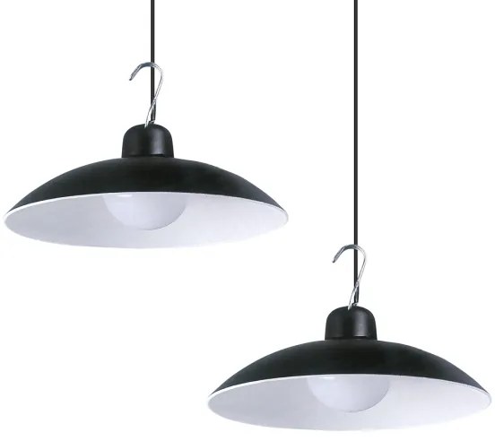 SADA 2x LED Solárne závesné svietidlo LED/6W/3,7V 2000 mAh IP44 + DO