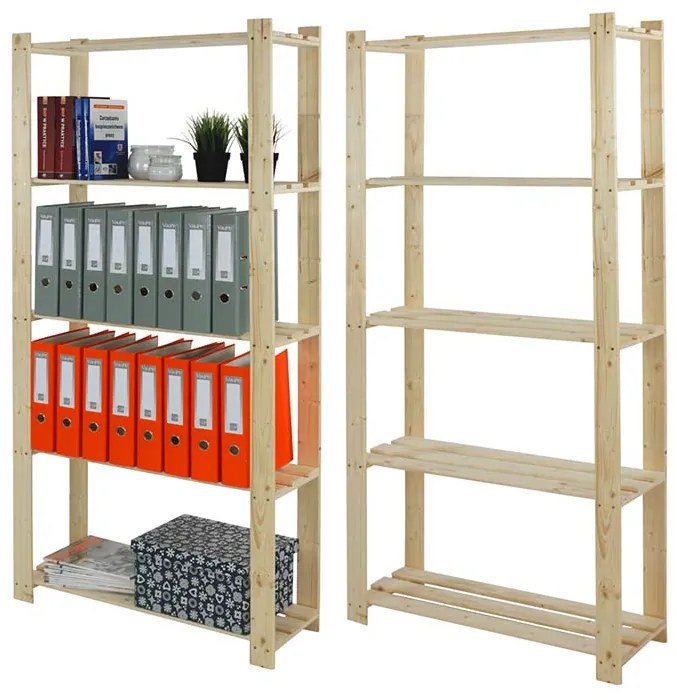 ATMOWOOD Drevený regál 170 x 80 x 28 cm