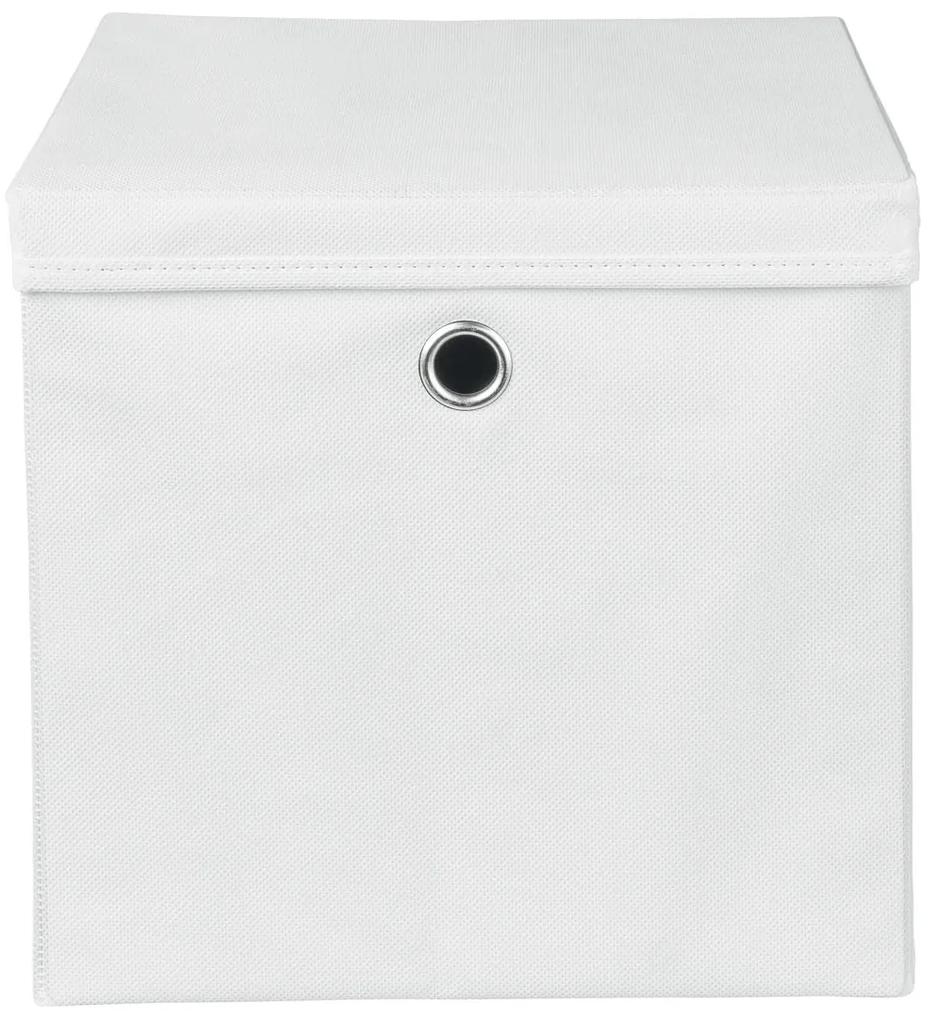LIVARNO home Skladací úložný box s poklopom (biela) (100352192)