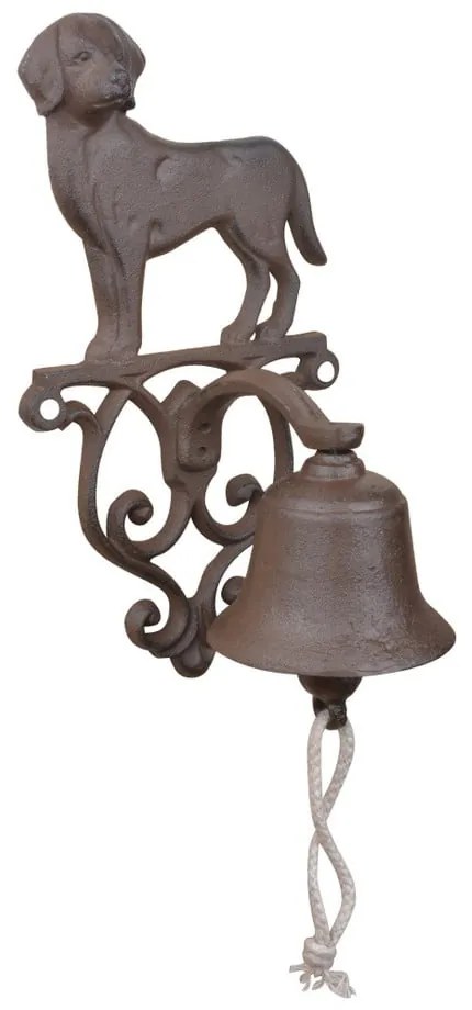 Liatinový nástenný zvonček s motívom psa Esschert Design